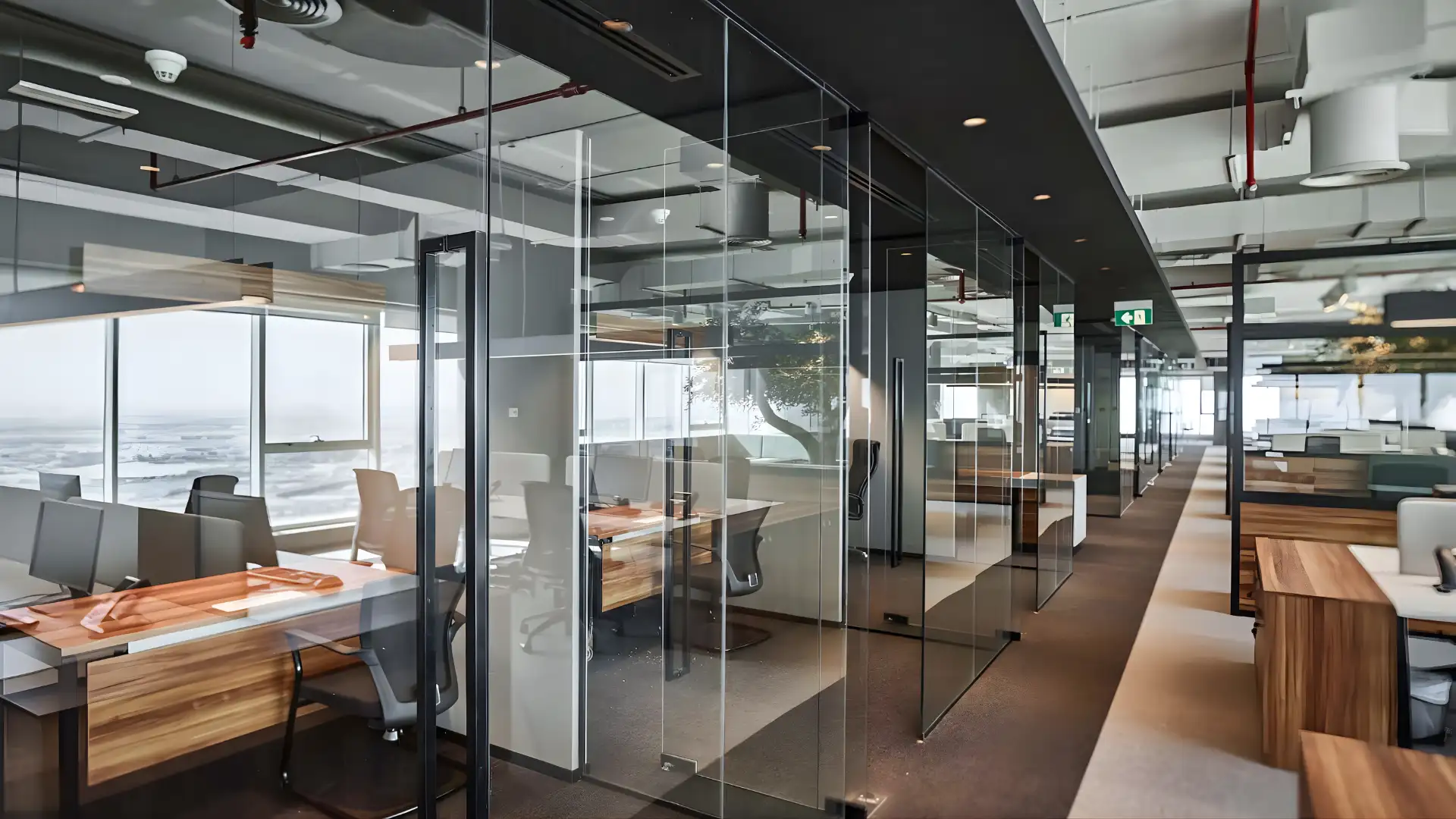 Contemporary office with open spaces.